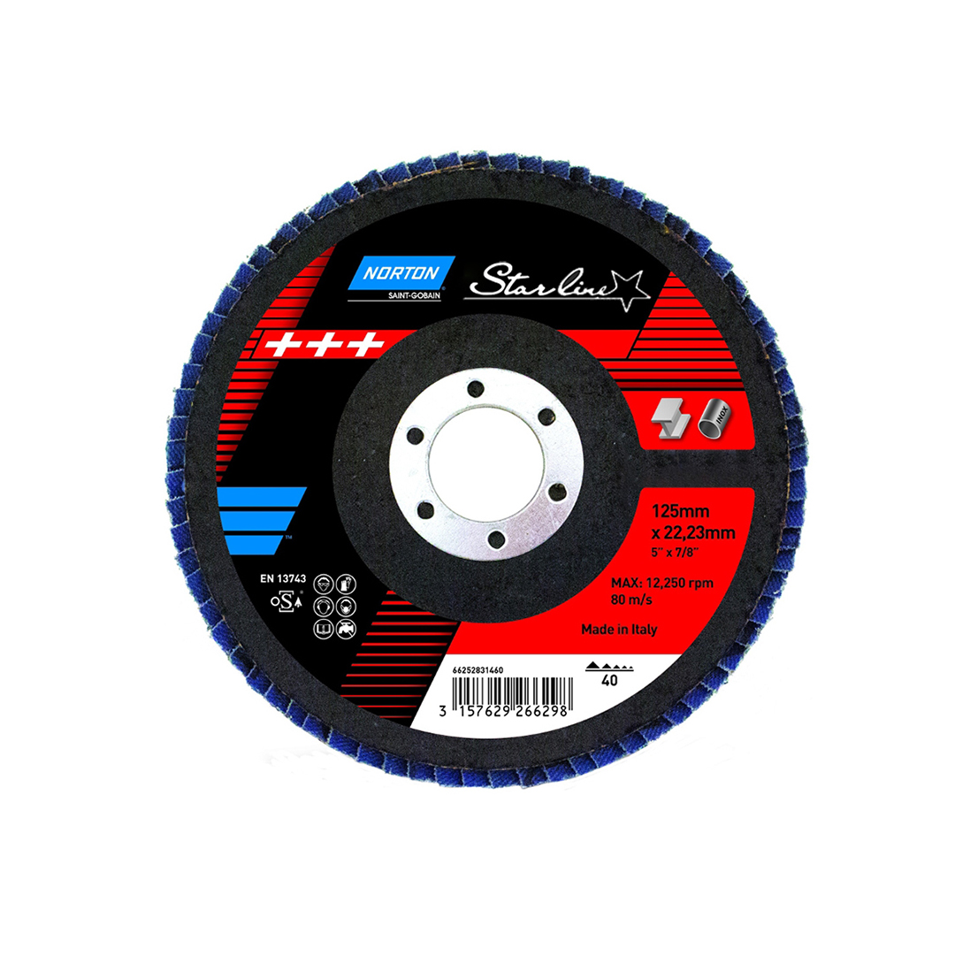 Лепестковый круг по металлу NLS (125*22) – P 40