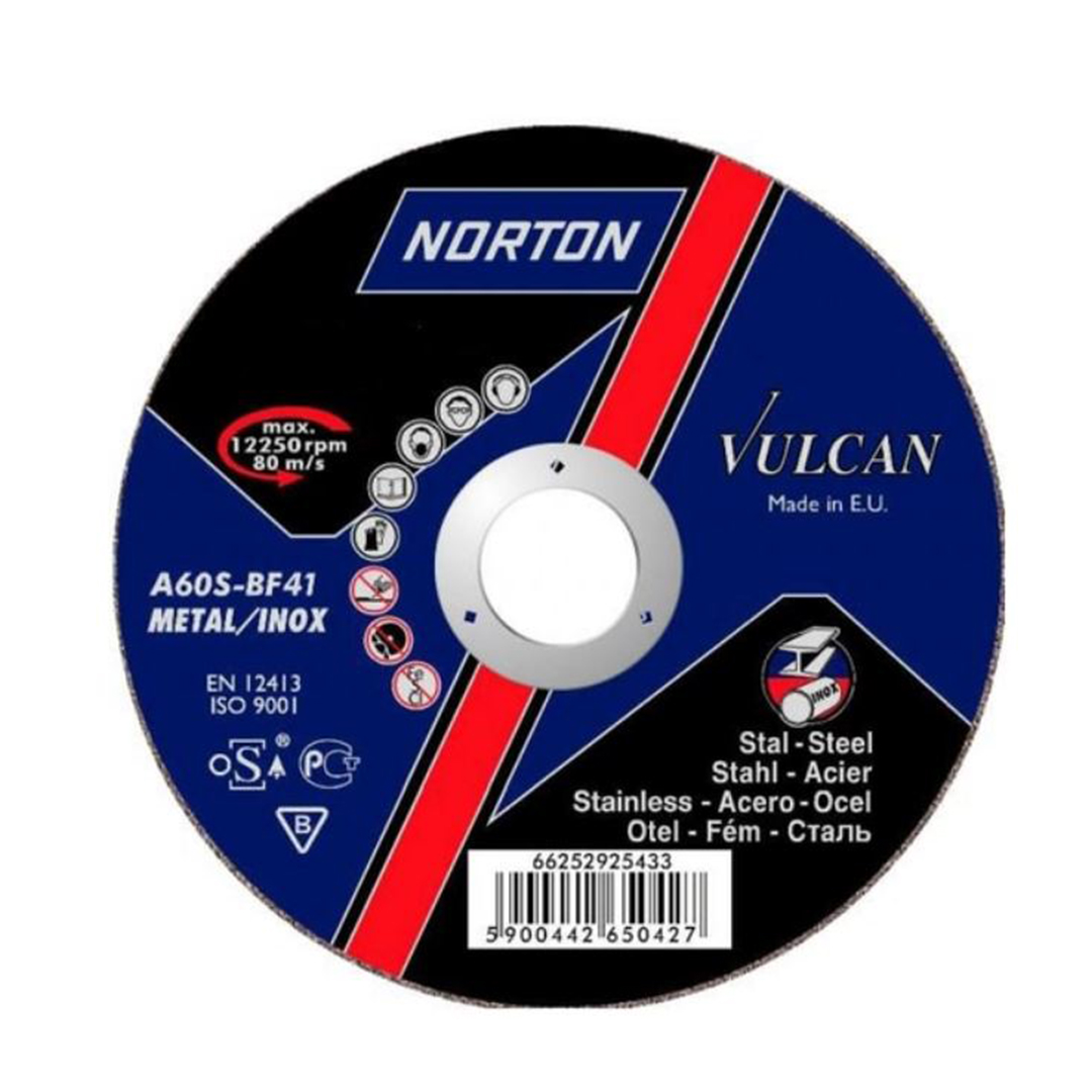 Отрезной круг по металлу Norton Vulkan (A 30S 230*2.0*22.2-T 41) – 50 штук